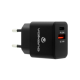 Volkano On-the-go Usb/type C 20w Black Wall Charger by Volkano in Cellular, Accessories at OK Furniture.