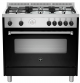 La Germania Black Gas Stove Ams95c81bne in Appliances, Featured, Ovens, Stoves & Microwaves, Gas Stoves at OK Furniture.