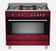 La Germania Gas Electric Stove Burgandy Rus95c61ldvi in Appliances, Featured, Ovens, Stoves & Microwaves, Gas Stoves at OK Furniture.
