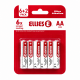 Ellies Alkaline Batteries Aa 6 + 2pack White by Ellies in Audiovisual, Audio Visual Accessories, Batteries at OK Furniture.