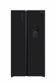 Hisense 541lt Black Glass Side By Side Fridge H680smib-w by Hisense in The Great Christmas Sale 2025, Brands, Appliances, Hisense, Fridges & Freezers, Side-by-Side at OK Furniture.