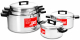 Hart 10pce Aluminium Pot Set J7                              