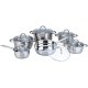 Snappy Chef 12 Piece Stain Less Steel Potset Sscs012         