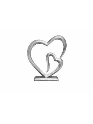 Amber Deco Heart Sculpture Small- Lc-20338/b in Furniture, Furniture Accessories, Ornaments at OK Furniture.