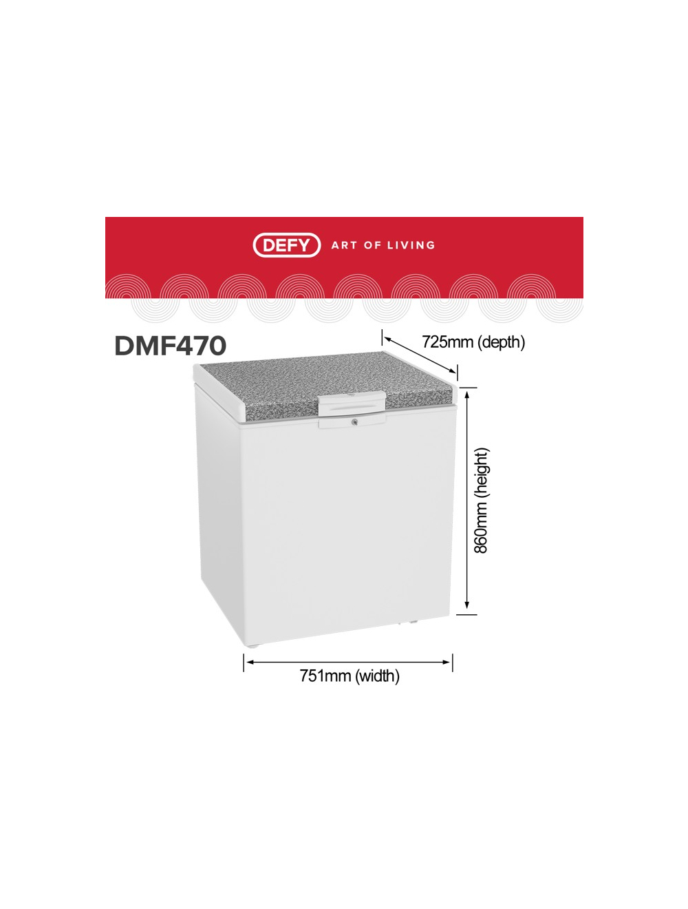 Defy 195lt White Chest Freezer Dmf470