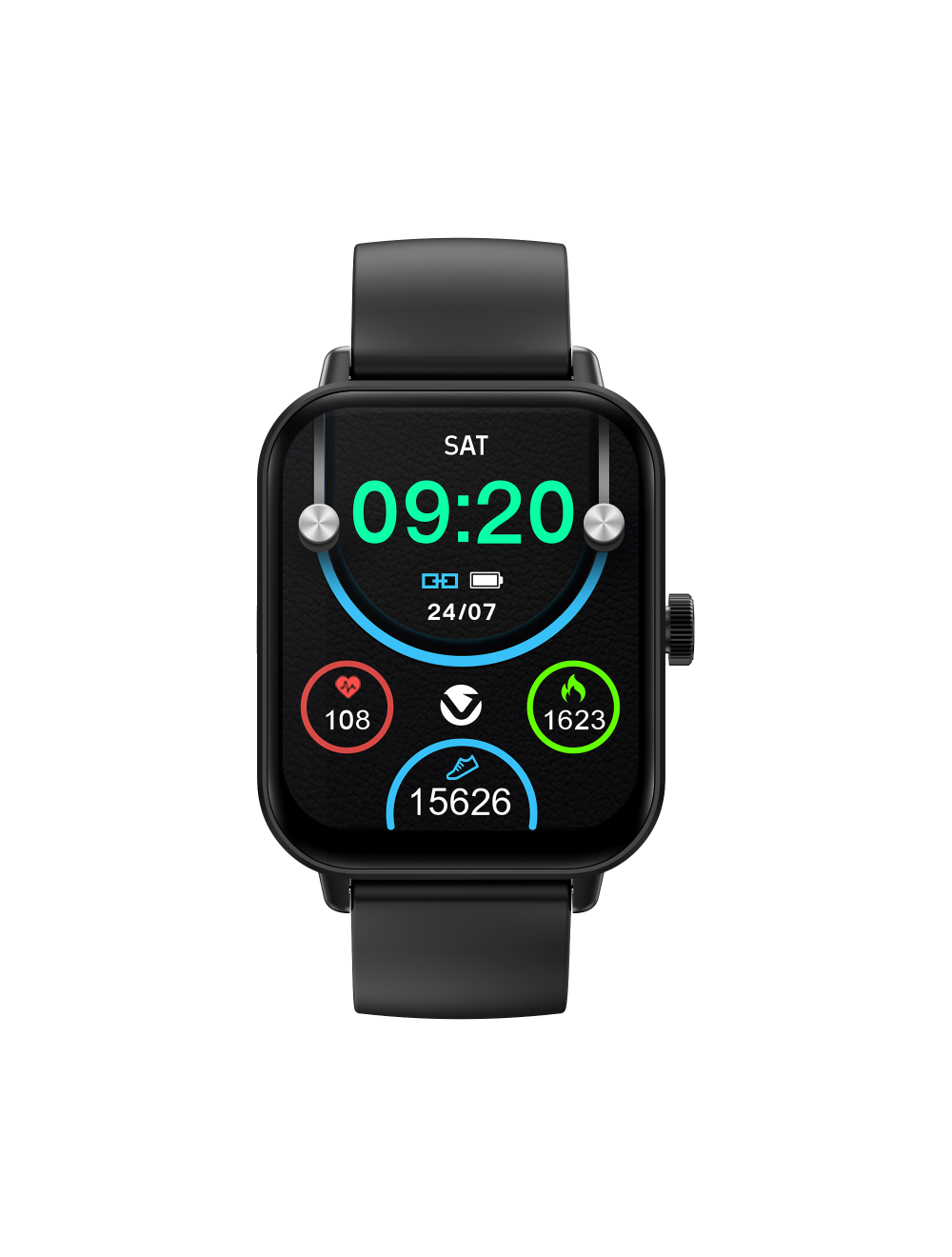 Volkano Chroma Series Black Smart Fitness Watch Vk-5088
