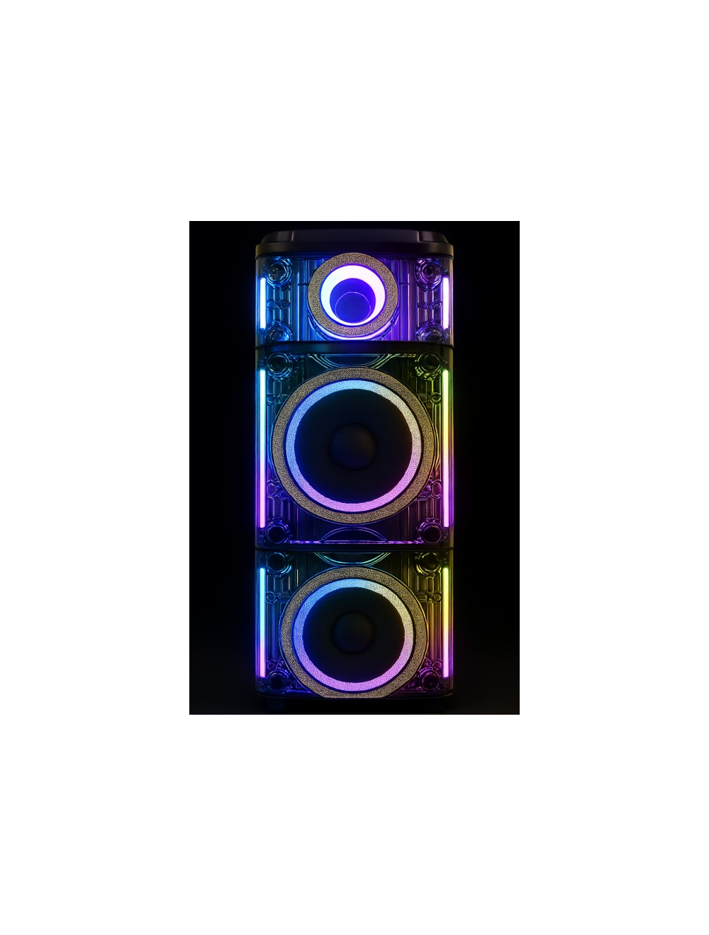 Jvc 3000w Acrylic Speaker Xs-n8115pb