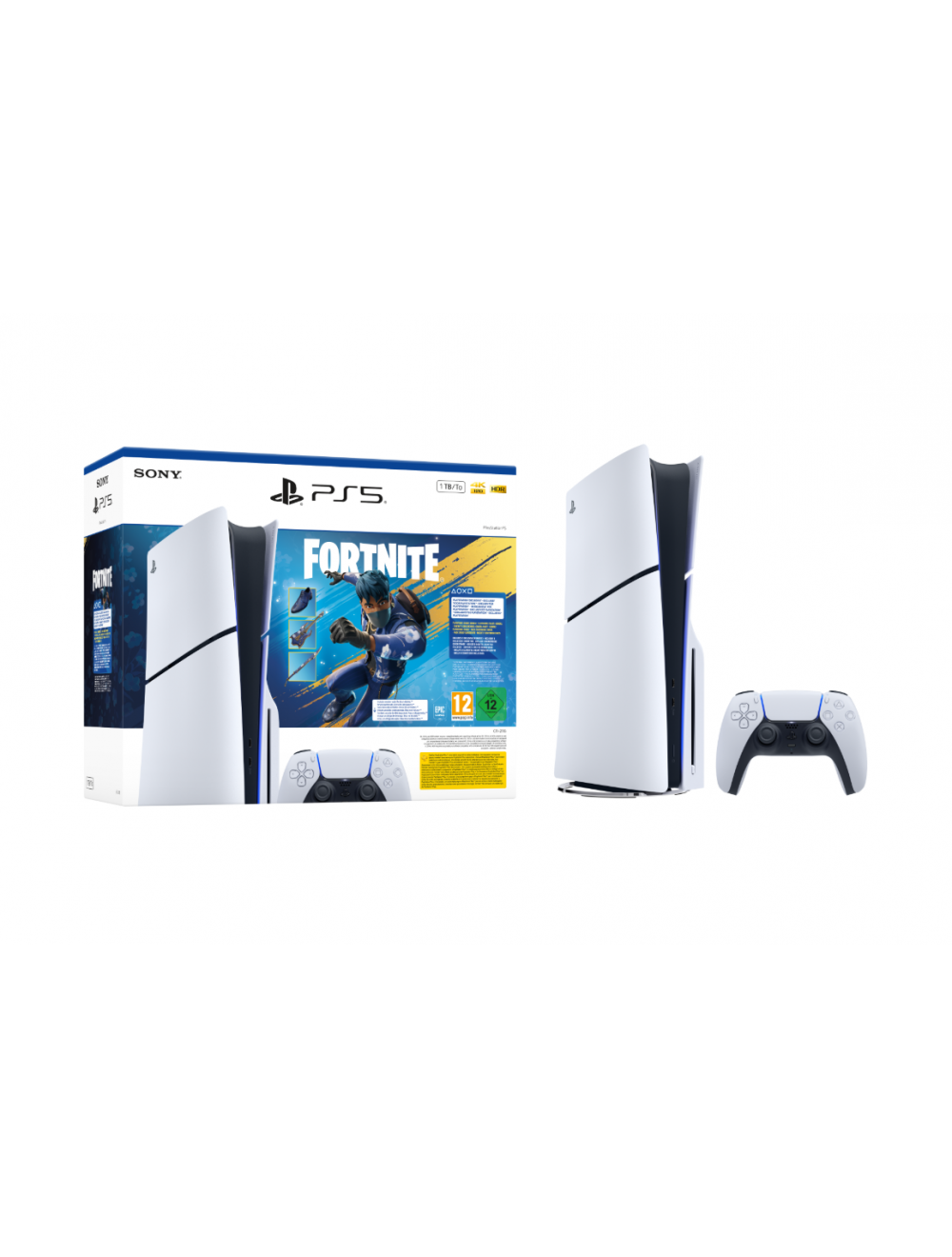 Sony Playstation 5 Slim Disc Fortnite Flowering Bundle