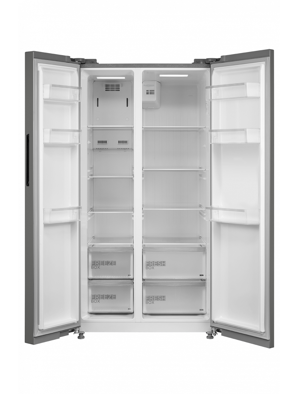 Midea 513lt Silver Side By Side Fridge Hc-689wen-nd