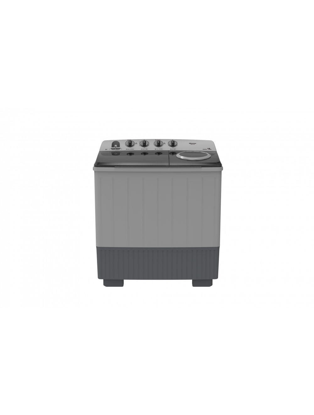 Hisense 16kg Grey Twin Tub Wsde163g