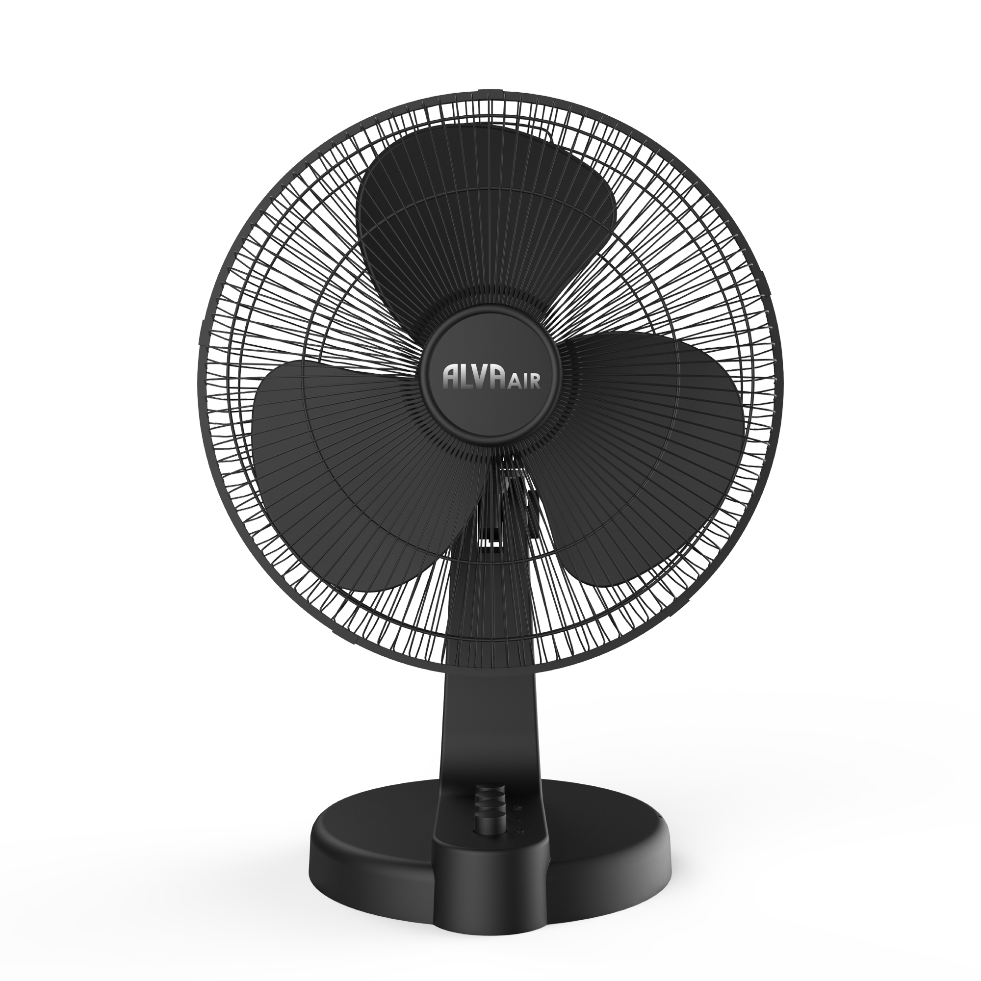 Alva Air 30cm Black Plastic Desk Fan Acs205b