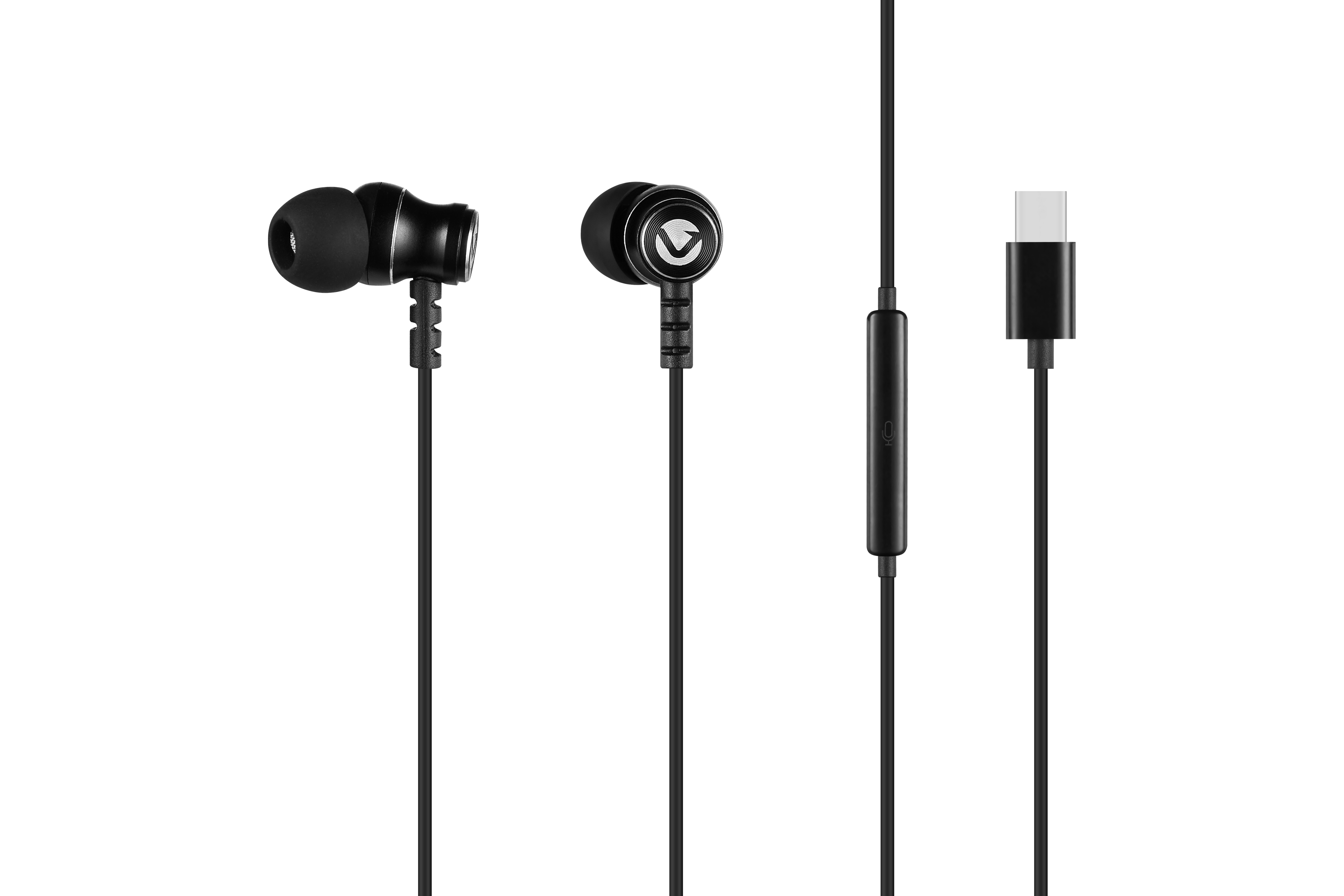 Volkano Prism 2.0 Series Type- C Earphones Black Vk-1019-bk