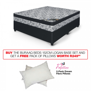 Buraaq Logan 152cm Base Set in BOGOF, Christmas Price Beat 2024, Combo Deal, Spring Home Upgrade, Febtastic Savings, Christmas Four, Low Price Mania, Bedding, Furniture, Queen Size Beds (152cm) at OK Furniture.