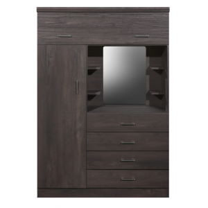 120cm Denmark Top Box Robe in Furniture, Bedroom, Wardrobes at OK Furniture.