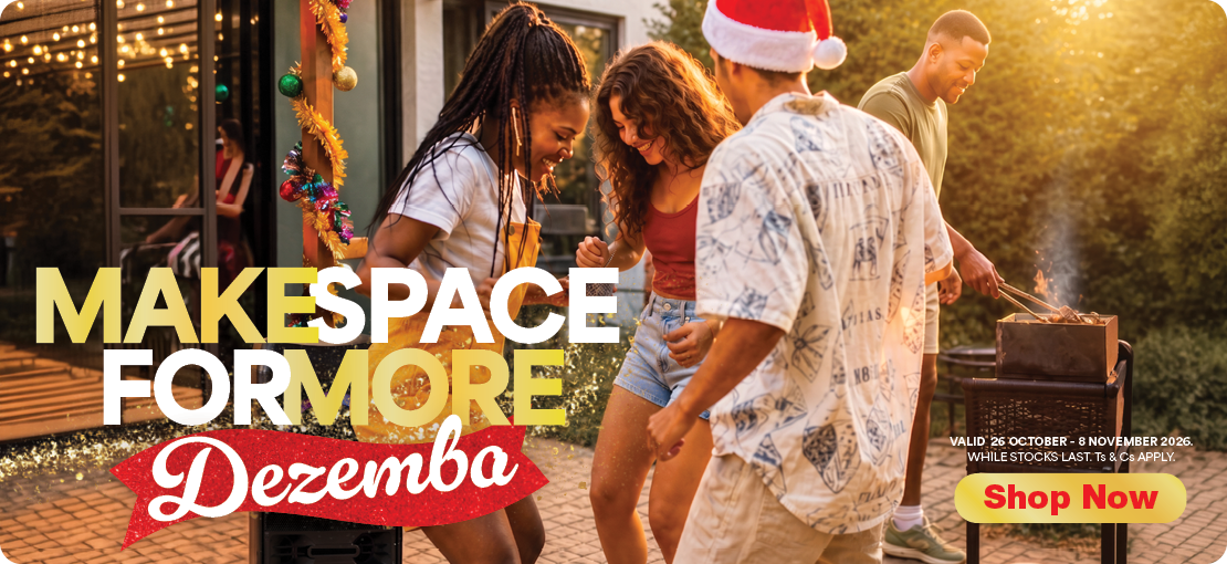 MAKE SPACE FOR MORE DEZEMBA
Valid 26 October - 8 November 2026, while stocks last. Ts & Cs apply. 