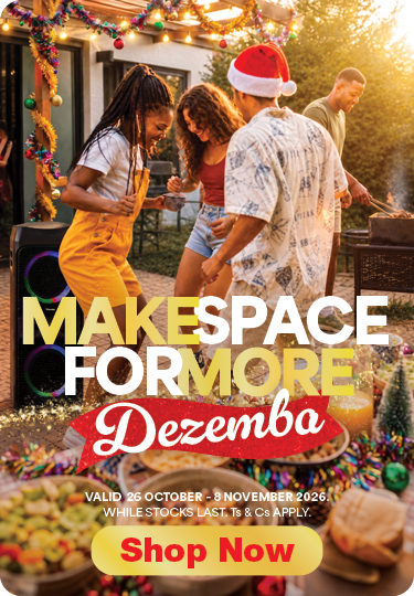 MAKE SPACE FOR MORE DEZEMBA
Valid 26 October - 8 November 2026, while stocks last. Ts & Cs apply. 