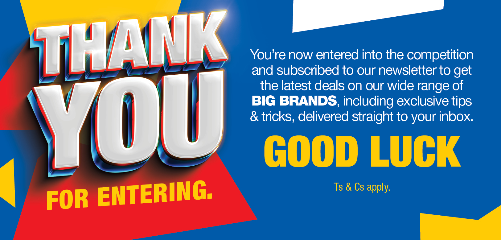 Thank you for subscribing to our newsletter! If you haven’t already, create an OK Furniture account on our website now.