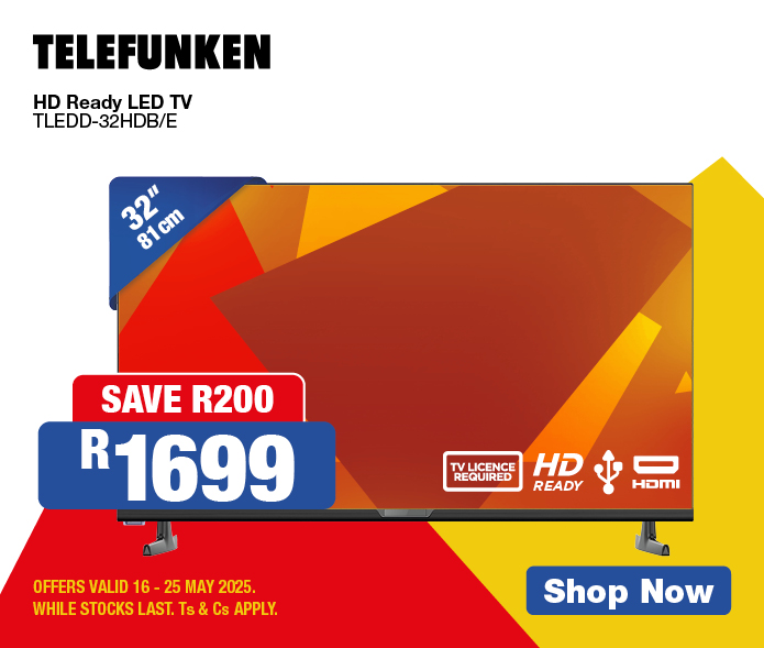 HISENSE Black Top-Loader Washing Machine 
            WT3W1622UB 
            SAVE R500 
            R6499