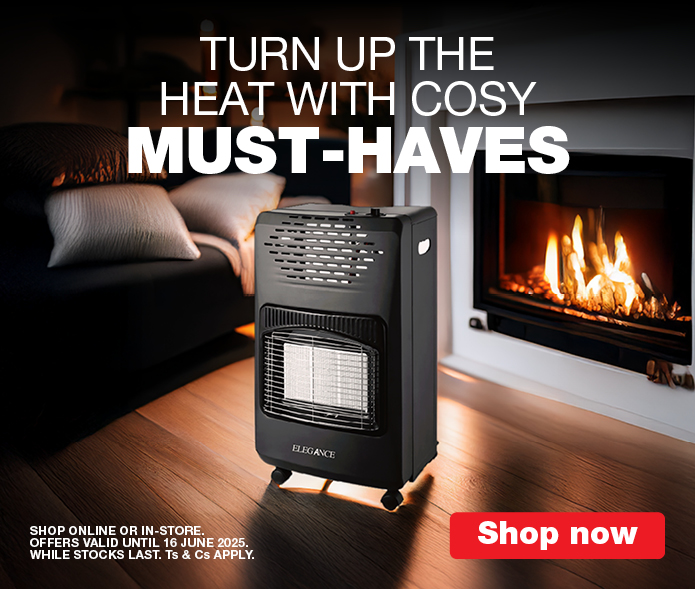 TURN UP THE HEAT WITH COSY MUST-HAVES

                    SHOP ONLINE OR IN-STORE. OFFERS VALID UNTIL 16 JUNE 2025. WHILE STOCKS LAST. Ts & Cs APPLY.
                    
                    SHOP NOW