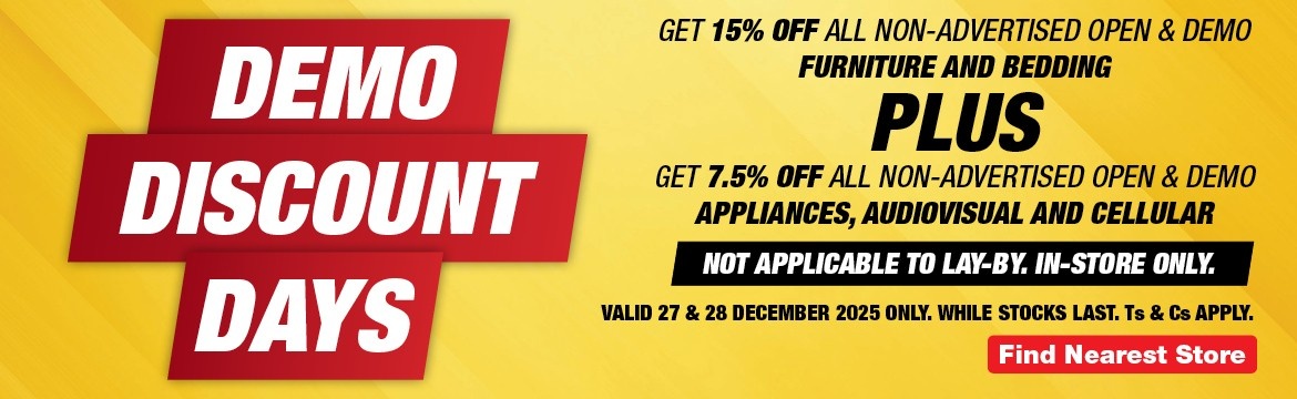 Demo Discount Days Dec 2025 | 24 - 28 December 2025