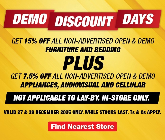 Demo Discount Days Dec 2025 | 24 - 28 December 2025