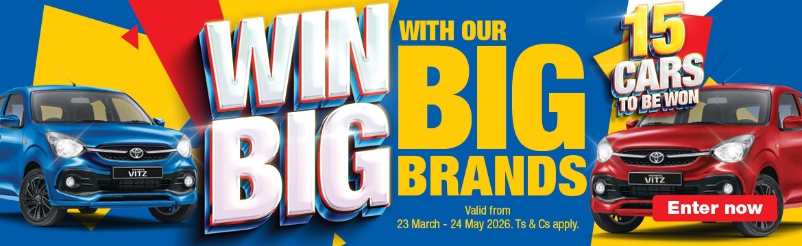 OKF Big Brands Sale 23 March - 24 May 2026. WHILE STOCKS LAST. Ts & Cs APPLY.