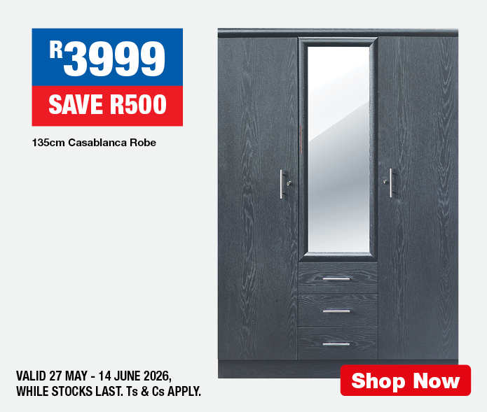 135cm Casablanca Robe  R3999, SAVE R500