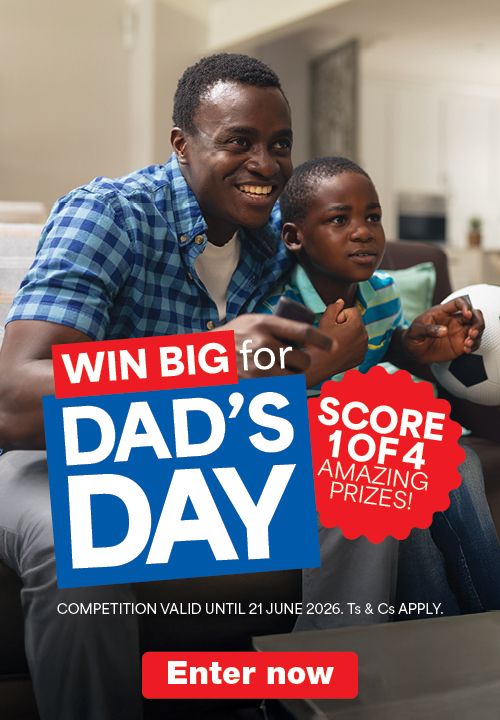 Fathers Day 15 June – 5 July 2026
                            Valid while stocks last. Ts & Cs apply.

                            Shop Now