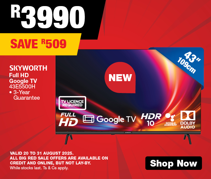 BRS OFFERS VALID 20 - 31 AUGUST 2025, WHILE STOCKS LAST. Ts & Cs APPLY.