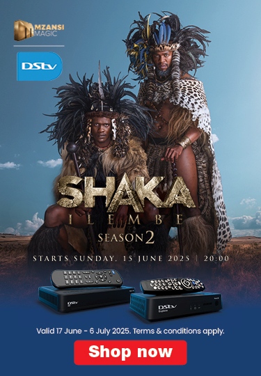 SHAKA ILEMBE
                                SEASON 2
                                STARTS SUNDAY, 15 JUNE 2025 | 20:00

                                Valid 17 June - 6 July 2025. Terms & conditions apply.