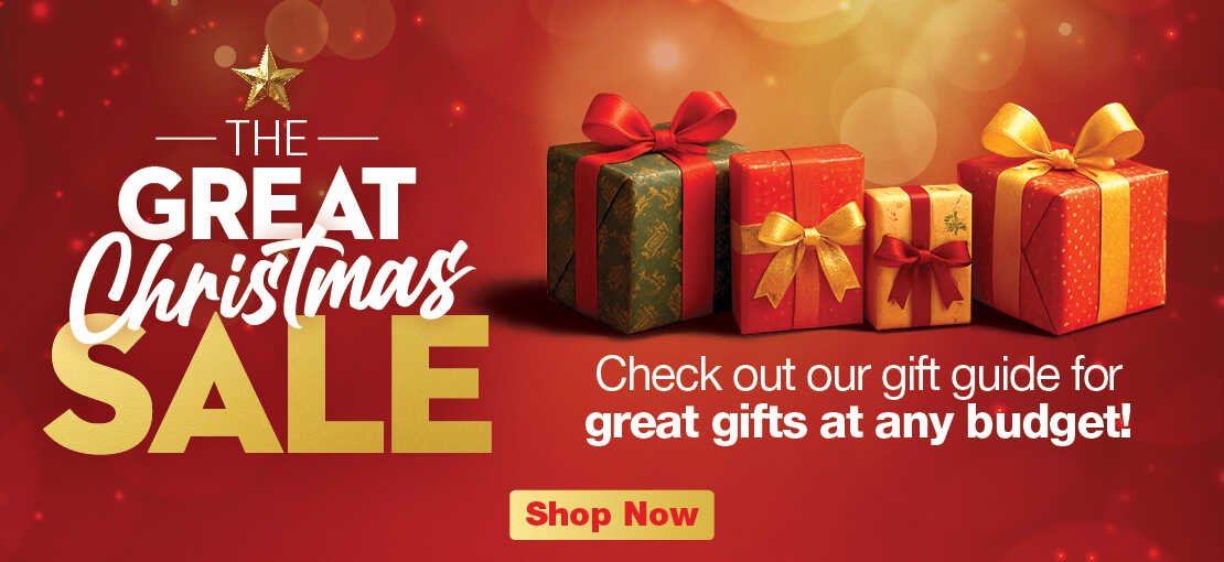 THE GREAT SALE Check out our gift guide for great gifts at any budget!