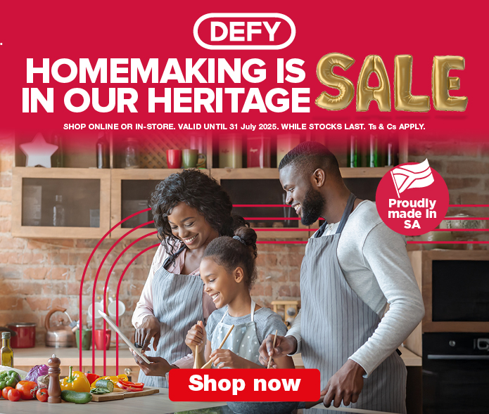 HOMEMAKING IS IN OUR HERITAGE SALE

                    SHOP ONLINE OR IN-STORE. VALID UNTIL 31 July 2025.

                    WHILE STOCKS LAST. Ts & Cs APPLY.