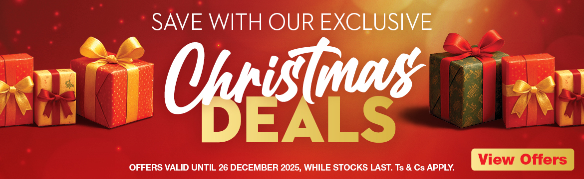THE GREAT CHRISTMAS SALE
                            DON'T MISS OUR UNBEATABLE DEALS!
                            OFFERS VALID FROM 3 – 23 November 2025, WHILE STOCKS LAST. Ts & Cs APPLY.