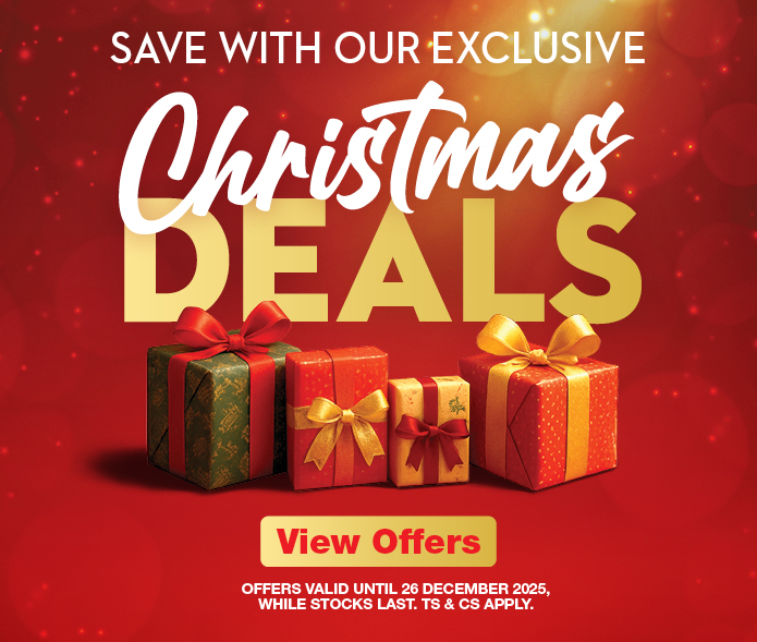 THE GREAT CHRISTMAS SALE
                            DON'T MISS OUR UNBEATABLE DEALS!
                            OFFERS VALID FROM 3 – 23 November 2025, WHILE STOCKS LAST. Ts & Cs APPLY.