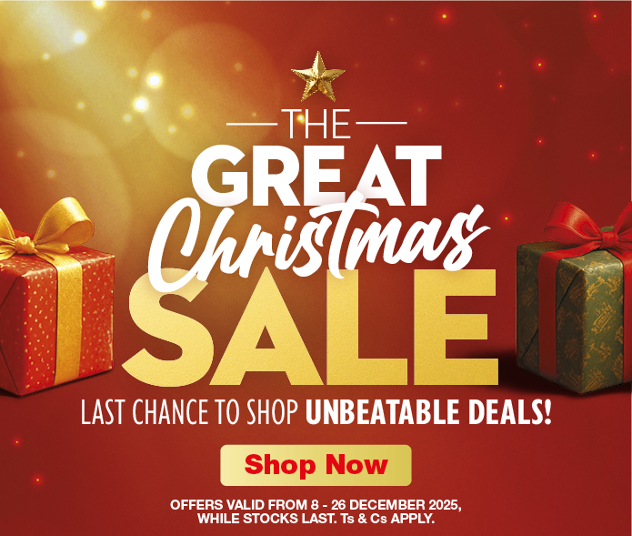 THE GREAT CHRISTMAS SALE LAST CHANCE TO SHOP UNBEATABLE DEALS!