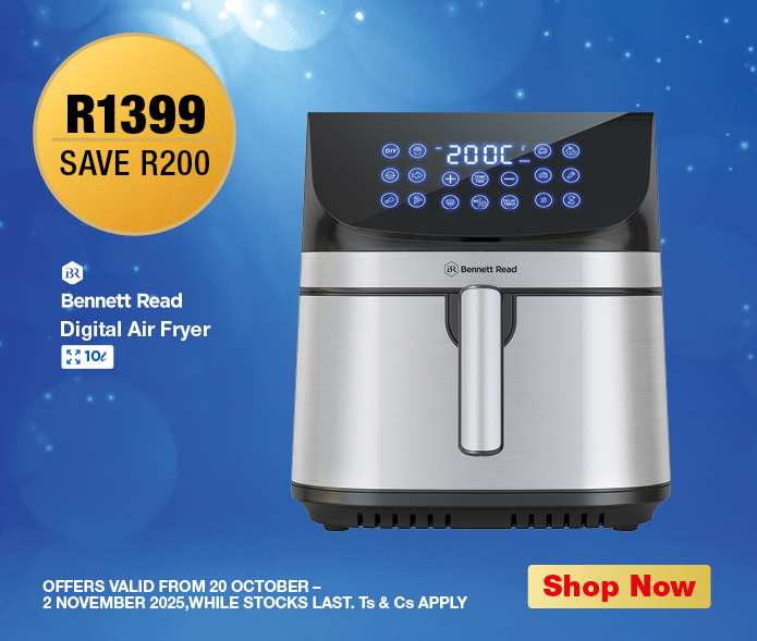 R1399, SAVE R200
            Bennett Read Digital Air Fryer