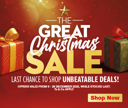 THE GREAT CHRISTMAS SALE
                LAST CHANCE TO SHOP UNBEATABLE DEALS!